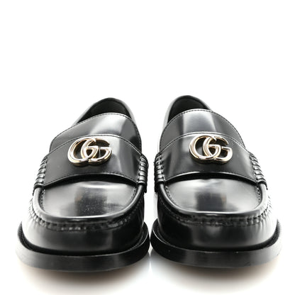 Gucci Calfskin Millennial Ribot Womens GG Loafers 38.5 Black 3 of 10