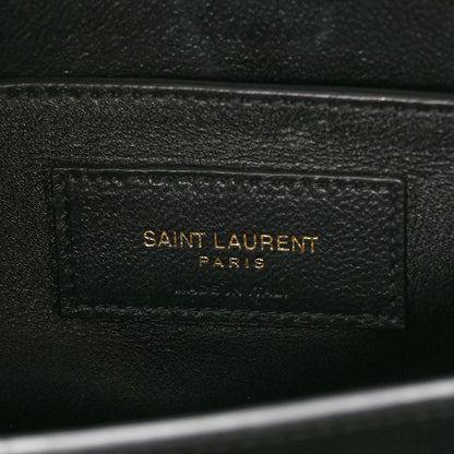 Saint Laurent Grain de Poudre Medium Classic Monogram Cassandra Top Handle Black 6 of 9