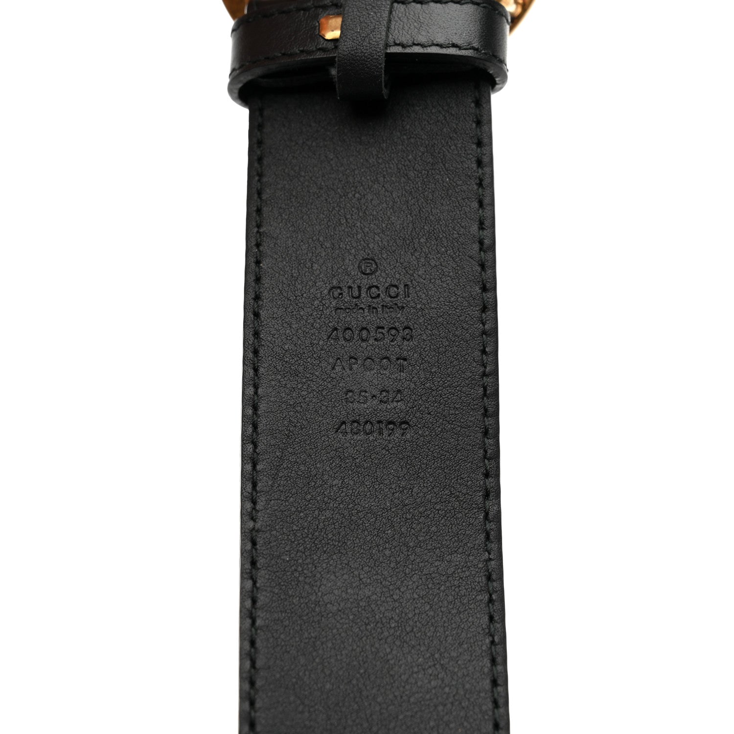 Gucci Calfskin Double G 40mm Belt 85 34 Black 5 of 6