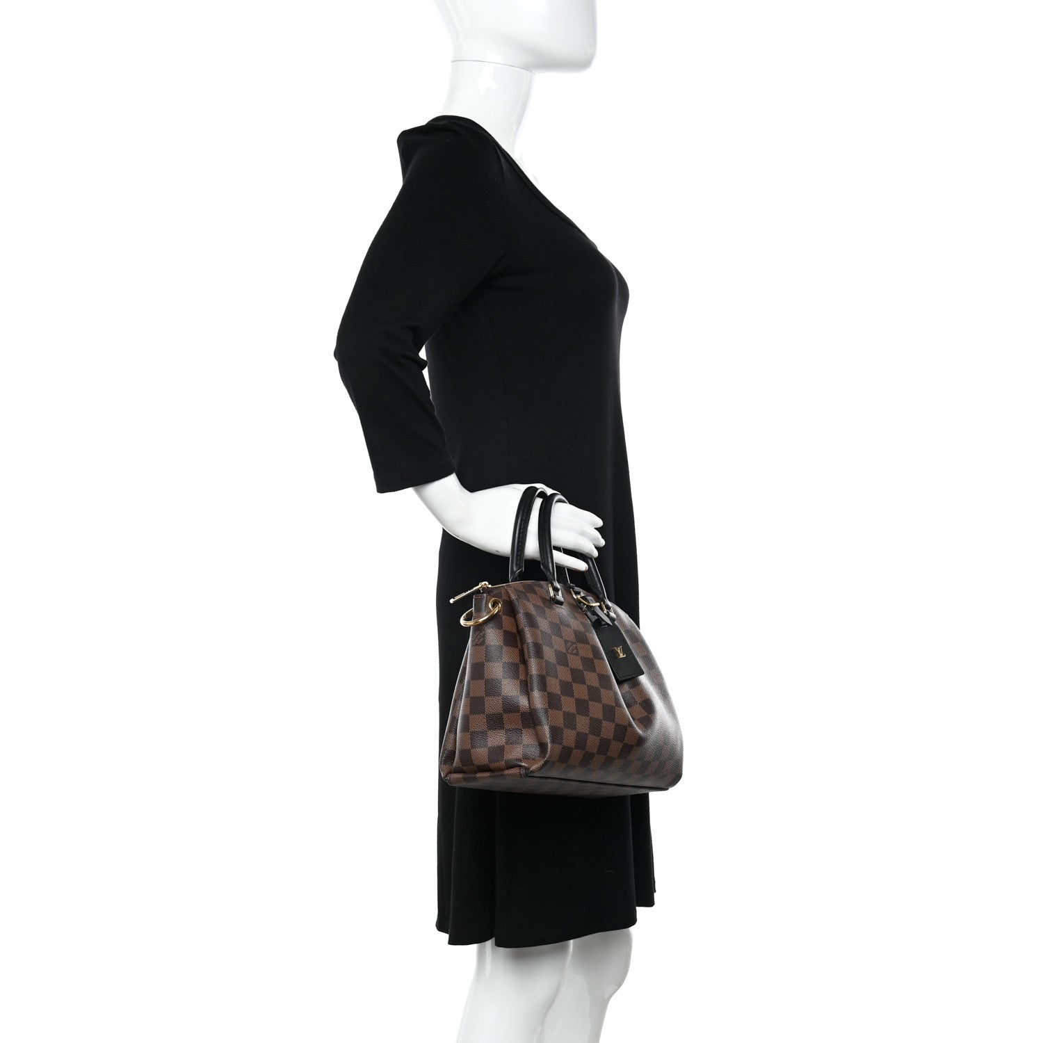 Louis Vuitton Damier Ebene Odeon Tote PM Black 2 of 9