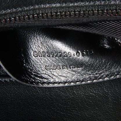 Saint Laurent Sheepskin Matelasse Chevron Large Monogram Shopper Black 7 of 9