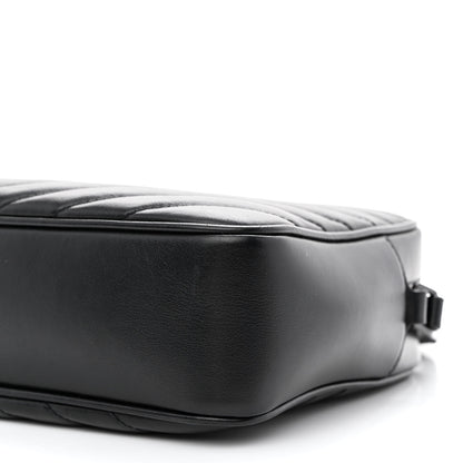Saint Laurent Calfskin Matelasse Monogram Monochrome Lou Camera Bag Black 9 of 9