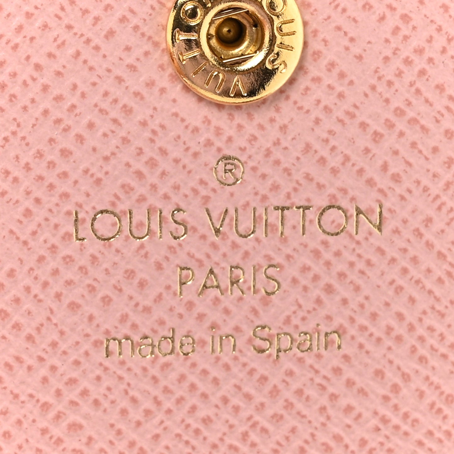 Damier Ebene Rosalie Coin Purse Rose Ballerine