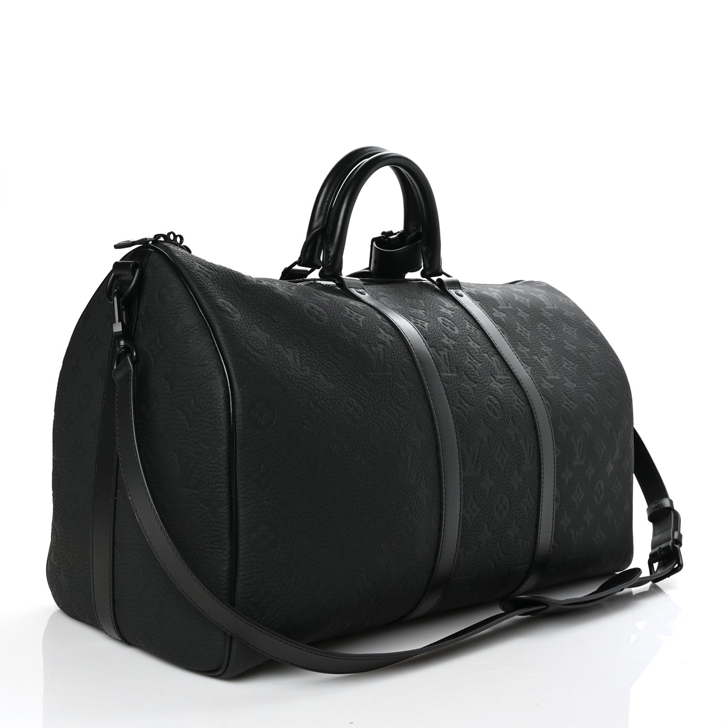Taurillon Monogram Keepall Bandouliere 50 Black