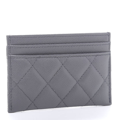Chanel Caviar Quilted French New Wave Card Holder Grey 3 of 10