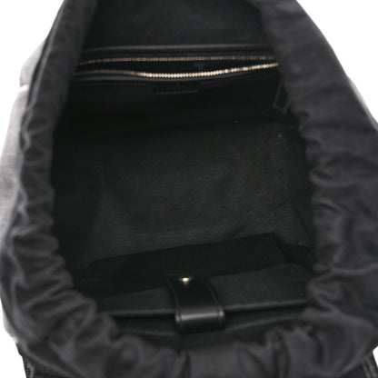 Gucci GG Supreme Monogram Azalea Calfskin Medium Retro Interlocking G Backpack Black 5 of 9