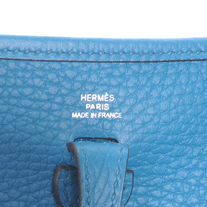 Hermes Taurillon Clemence Evelyne TPM Bleu Izmir 6 of 8