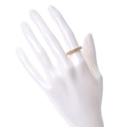 Tiffany 18K Yellow Gold Narrow Somerset Mesh Ring 51.9 6 2 of 4