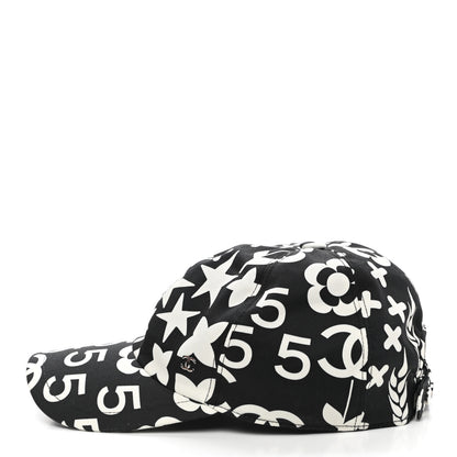 Chanel Cotton Cap Hat Black White 4 of 8