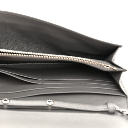 Prada Saffiano Metal Oro Chain Wallet Marmo 5 of 11