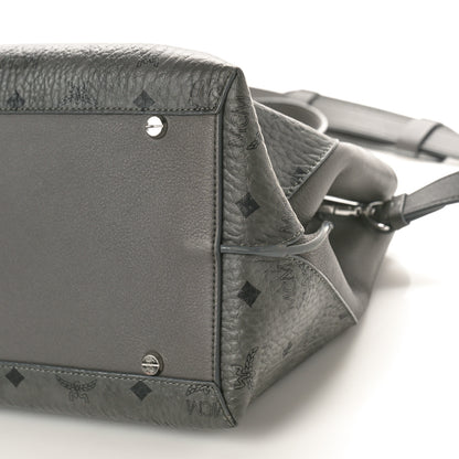 MCM Visetos Large Tote Grey 9 of 11