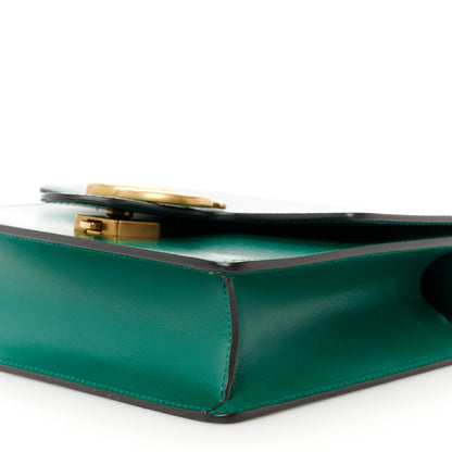 Gucci Knight Calfskin Small GG Marmont Chain Handle Bag Emerald 11 of 11