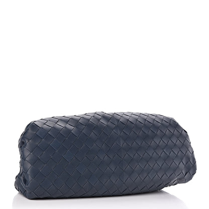 Bottega Veneta Nappa Maxi Intrecciato The Pouch Oversized Clutch Deep Blue 4 of 10