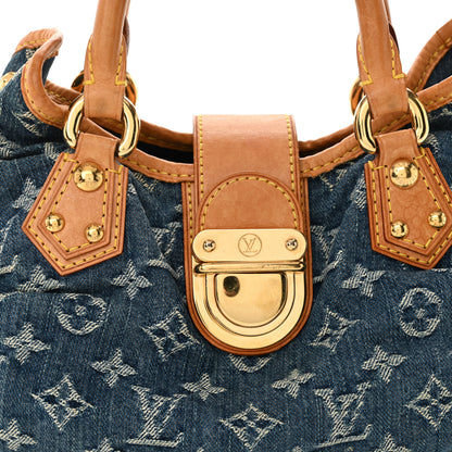 Louis Vuitton Monogram Denim Pleaty Blue 8 of 13