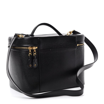 Chanel Caviar CC Vanity Train Case Black 3 of 15
