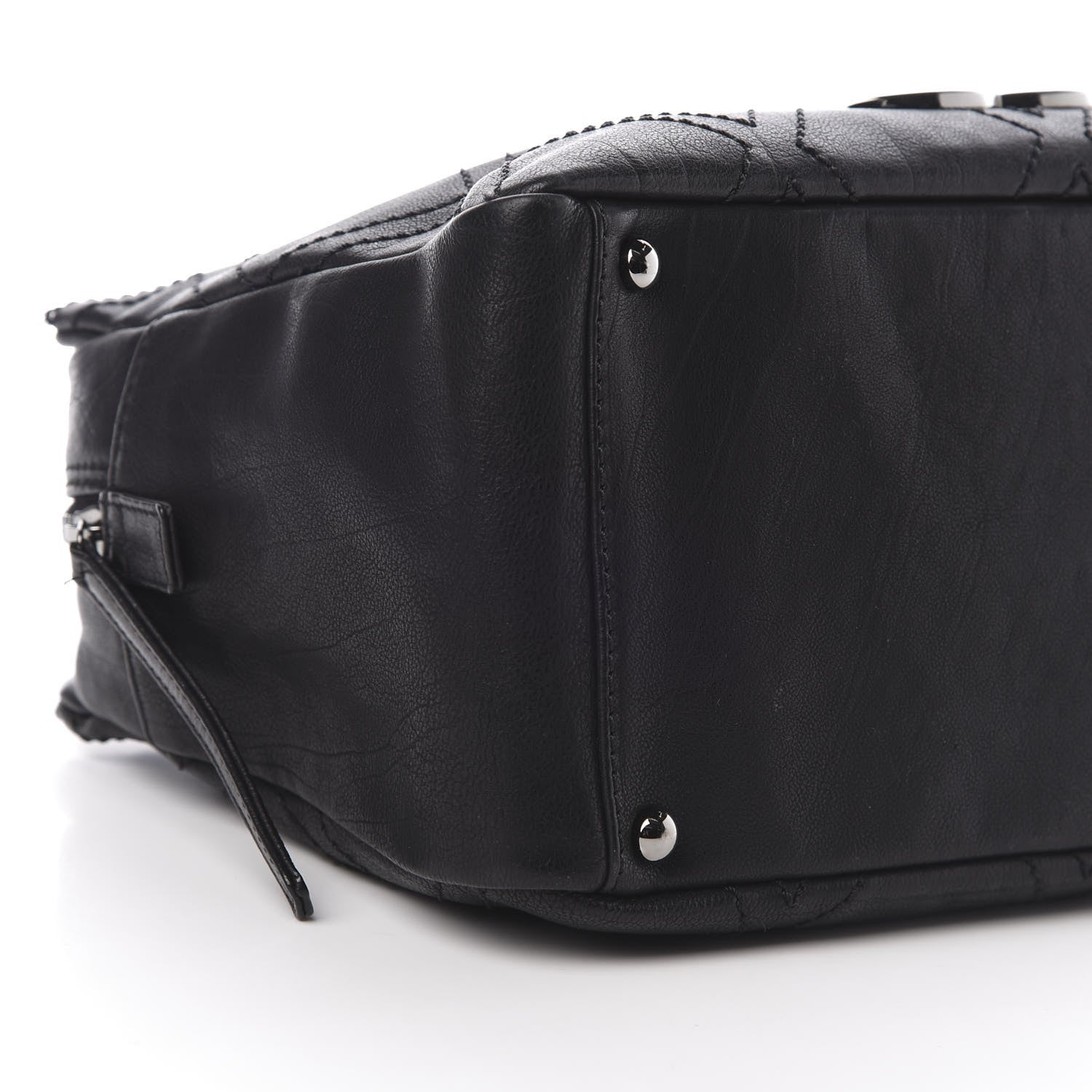 Chanel Calfskin Diamond Stitch Tote Black 11 of 14