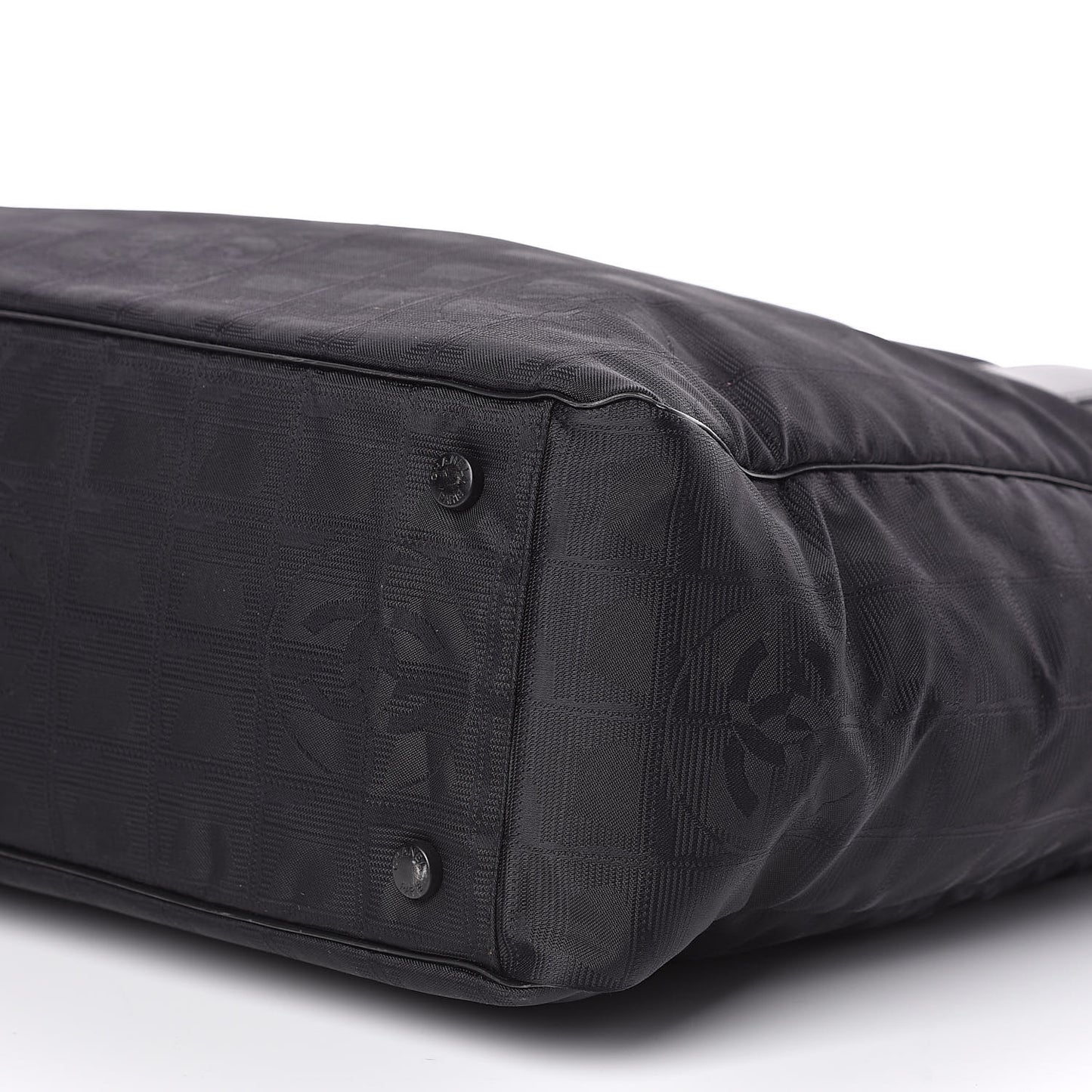 Nylon Large Travel Tote Black