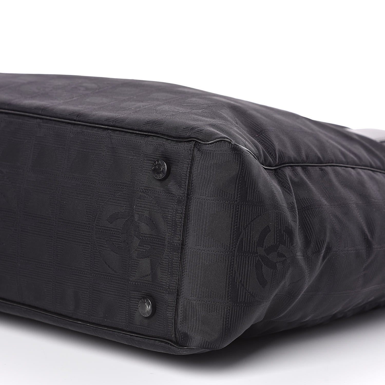 Chanel Nylon Large Travel Tote Black 9 of 14