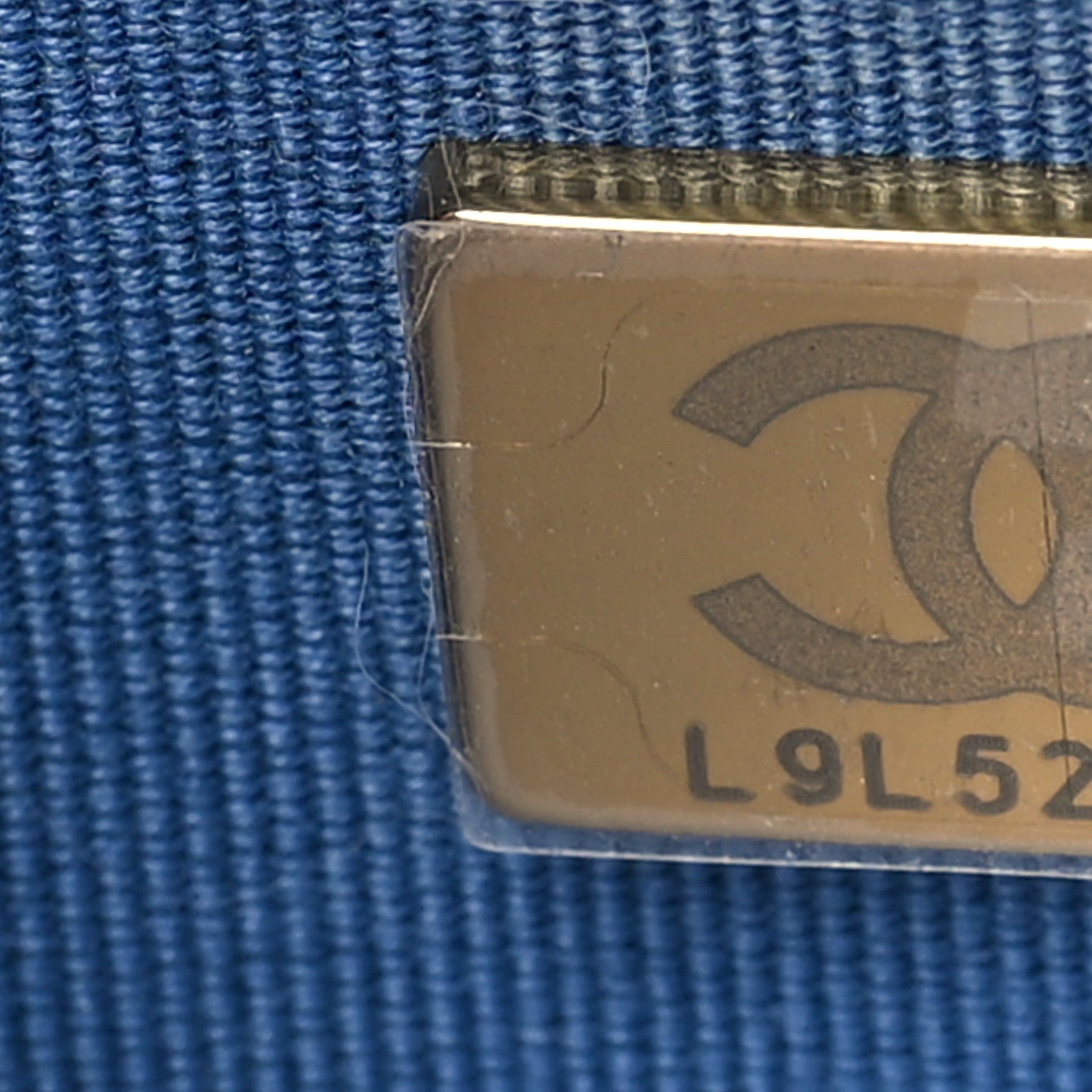 Denim Quilted Chanel 19 Wallet On Chain WOC Blue