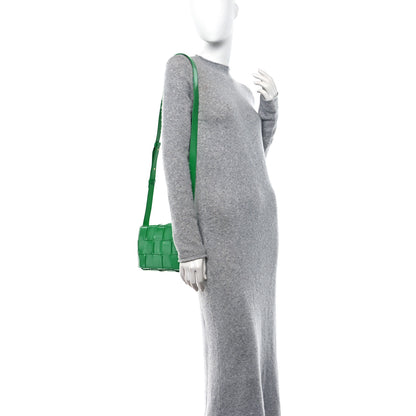 Bottega Veneta Patent Maxi Intrecciato Cassette Crossbody Bag Grass 2 of 12