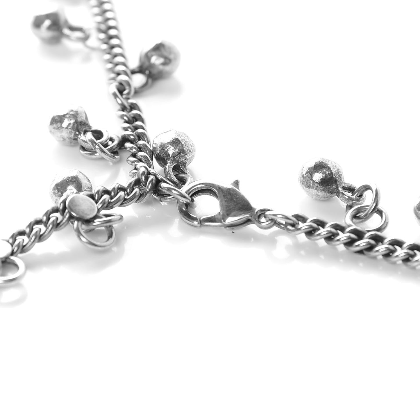 Bell Bib Necklace Argent Oxide