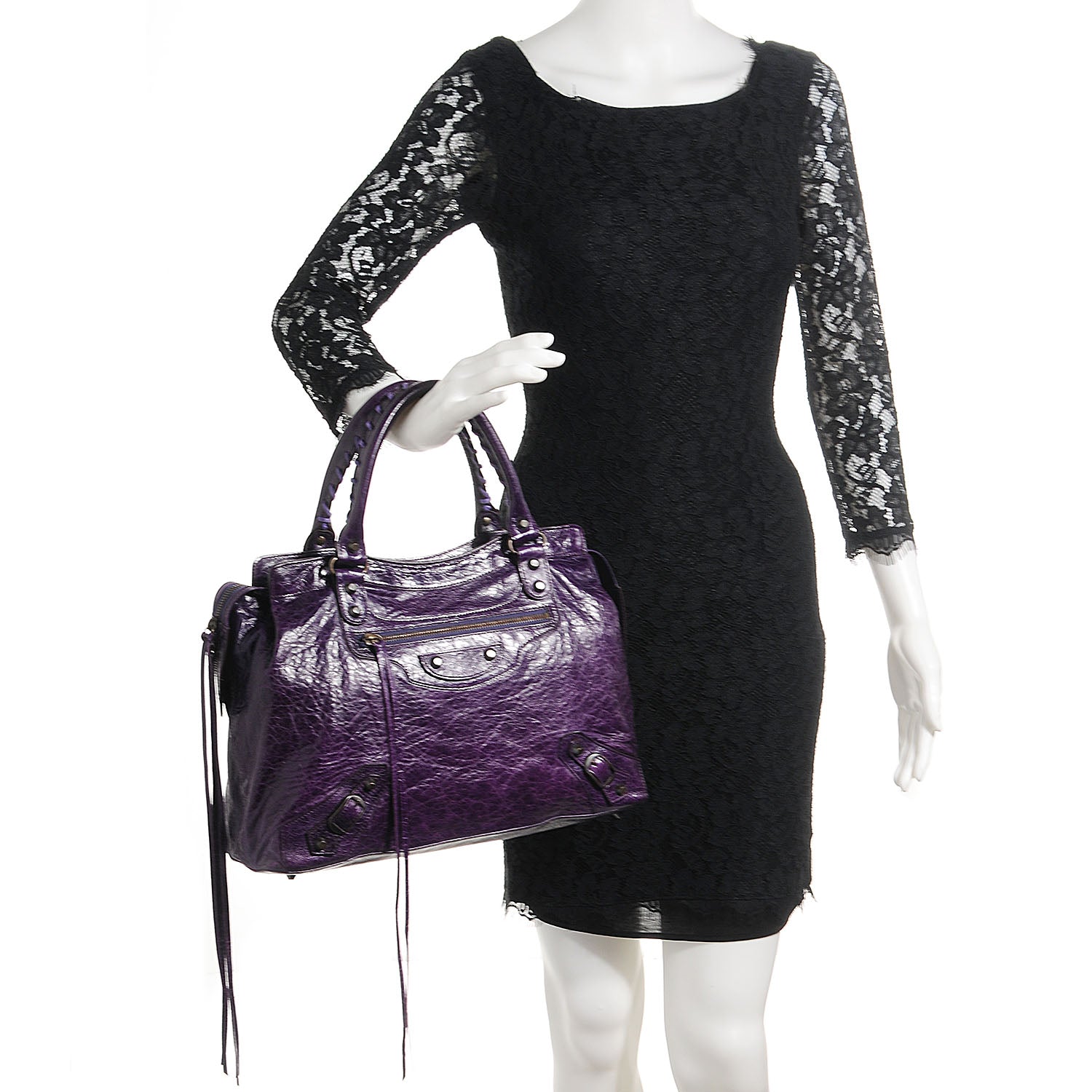 Balenciaga Chevre Step Bag Violet 2 of 12