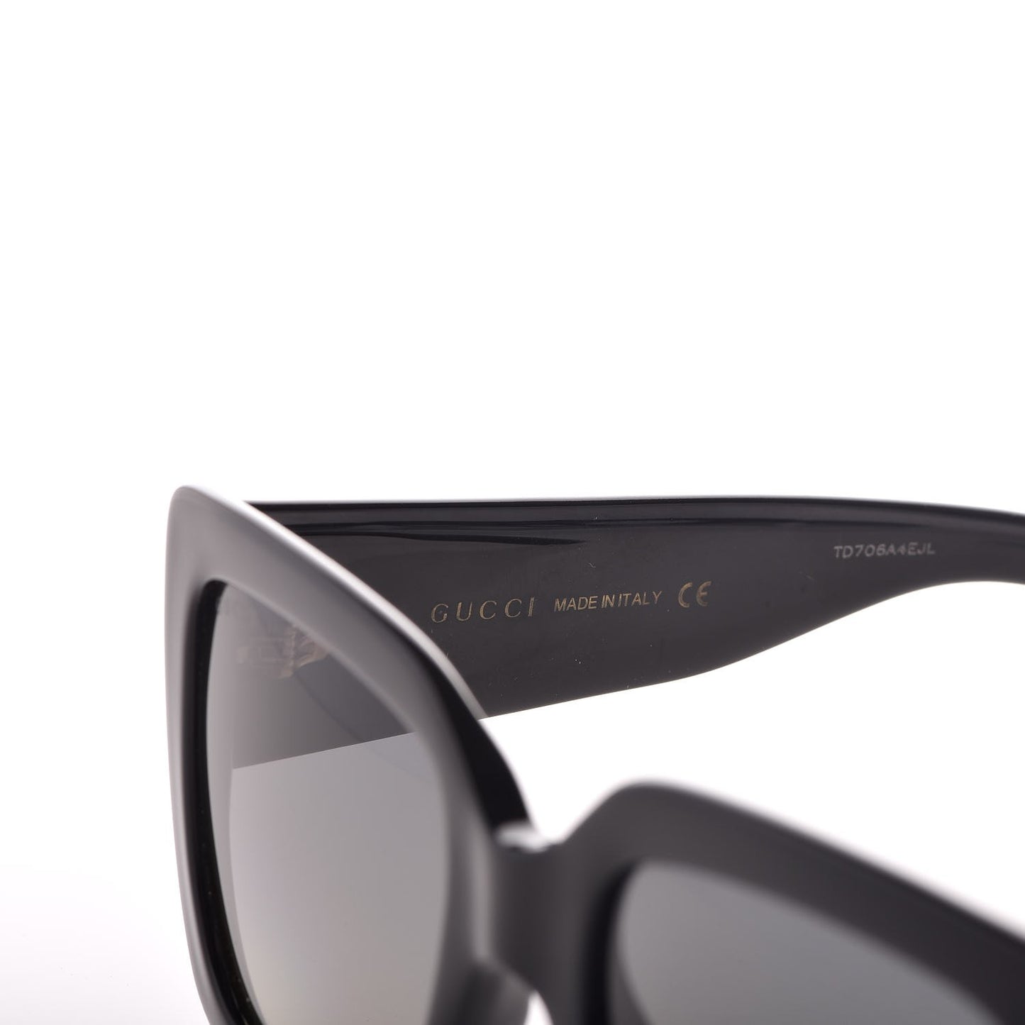 Acetate Square Frame Sunglasses GG0141S Black