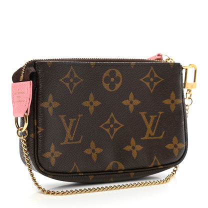 Louis Vuitton Monogram Illustre Mini Pochette Accessories Rose 3 of 7