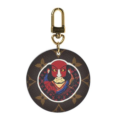 Louis Vuitton Monogram Illustre Kabuki Bag Charm Key Ring 1 of 5