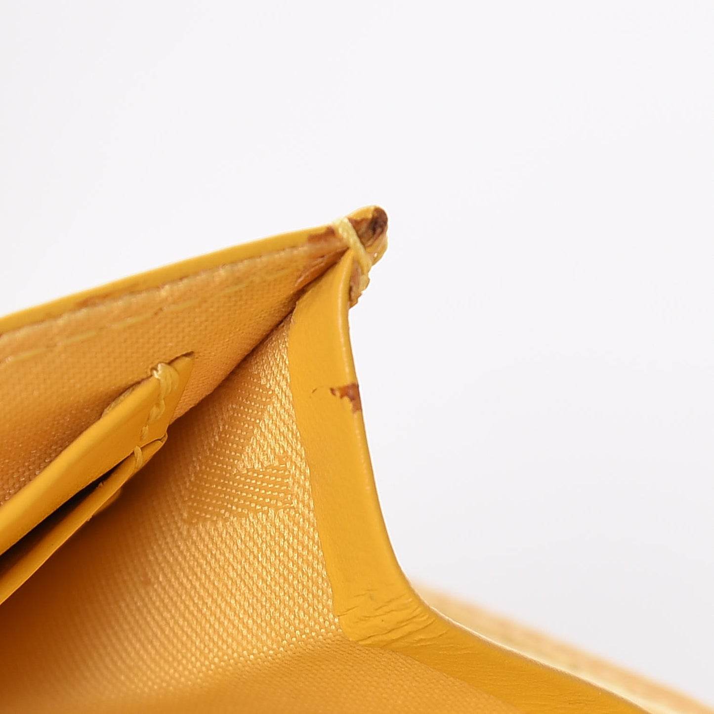 Calfskin Medium Tri-Fold Flap Wallet Yellow