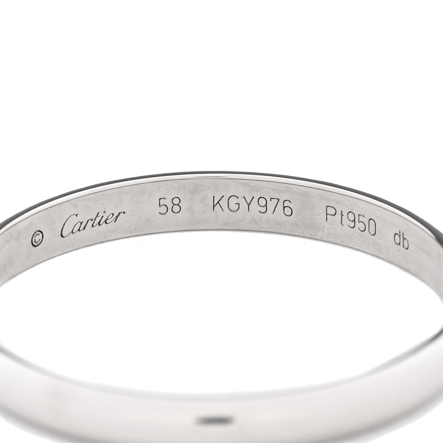 Cartier Platinum 2.5mm 1895 Wedding Band Ring 58 8.25 4 of 4