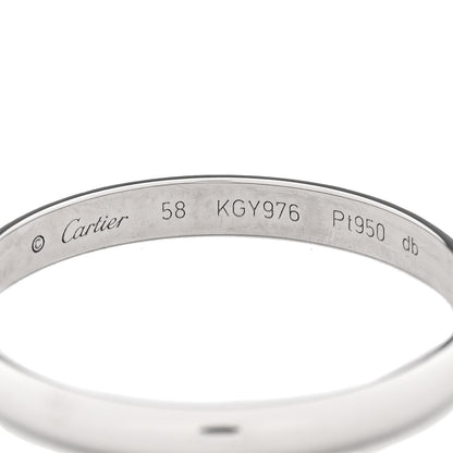 Cartier Platinum 2.5mm 1895 Wedding Band Ring 58 8.25 4 of 4