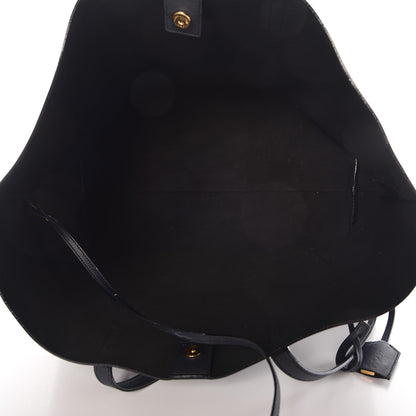Saint Laurent Calfskin Large Shopping Tote Deep Marine 6 of 12