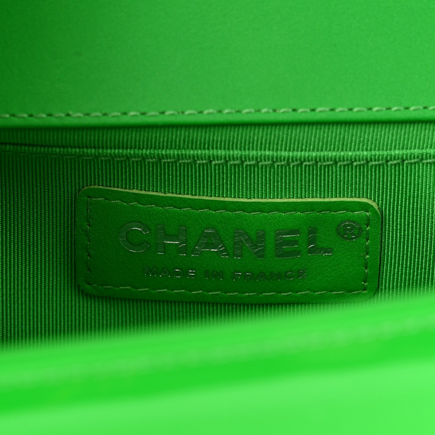 Chanel Patent Quilted Medium Boy Flap Green 6 of 10