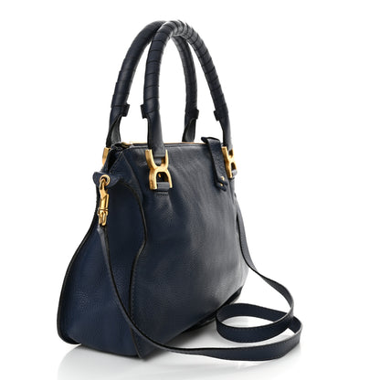 Chloe Calfskin Medium Marcie Satchel Scuba Blue 3 of 12