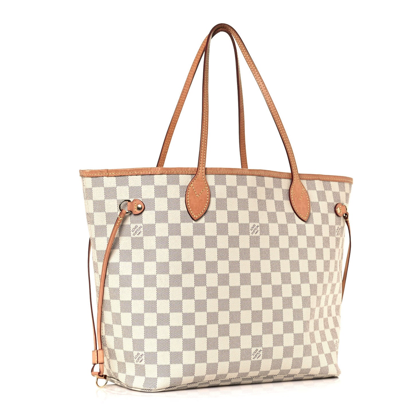 Damier Azur Neo Neverfull MM Rose Ballerine