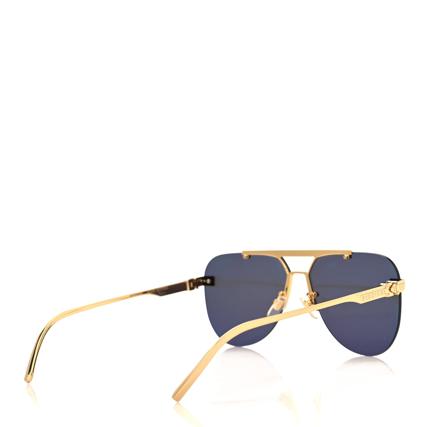 Louis Vuitton Metal LV Ash Sunglasses Z1261W Gold 4 of 7