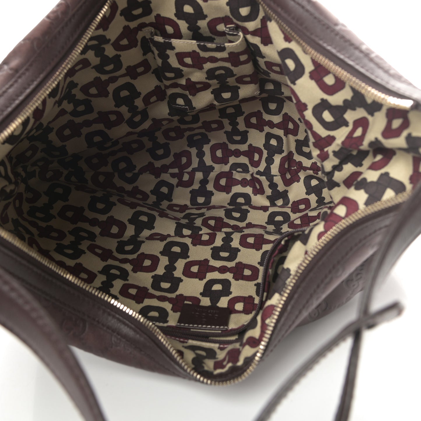 Guccissima Large Princy Hobo Dark Brown