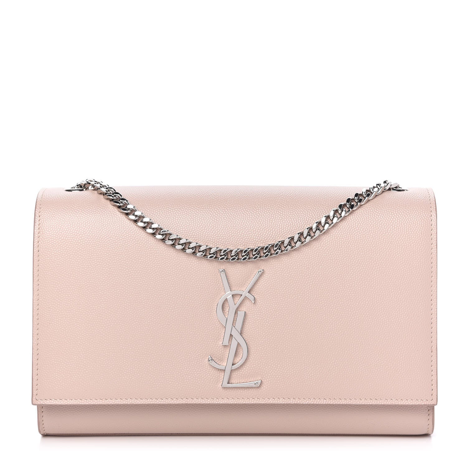 Saint Laurent Grain De Poudre Medium Classic Monogram Kate Satchel Marble Pink 1 of 8