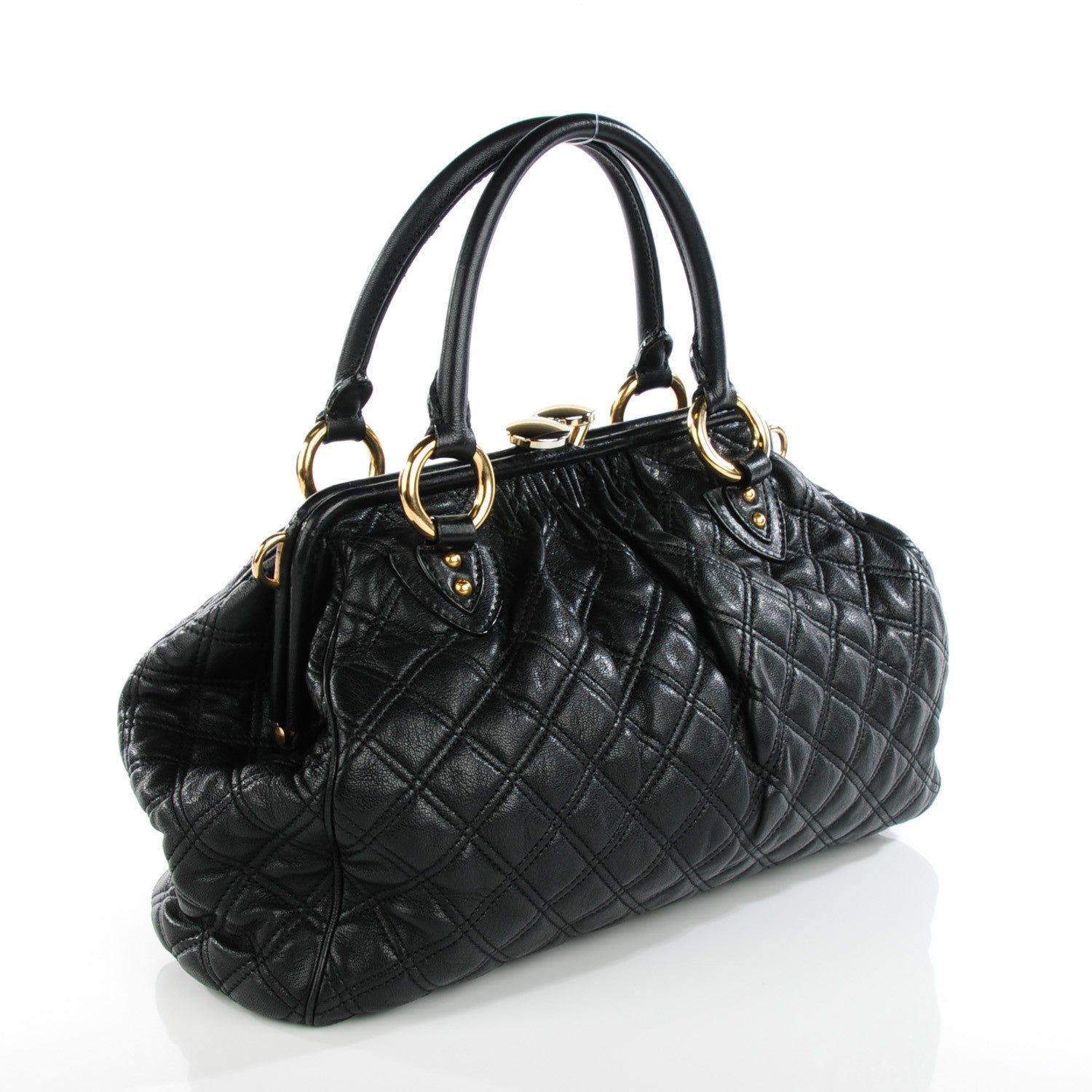 Marc Jacobs Calfskin Quilted Stam Black 3 of 8