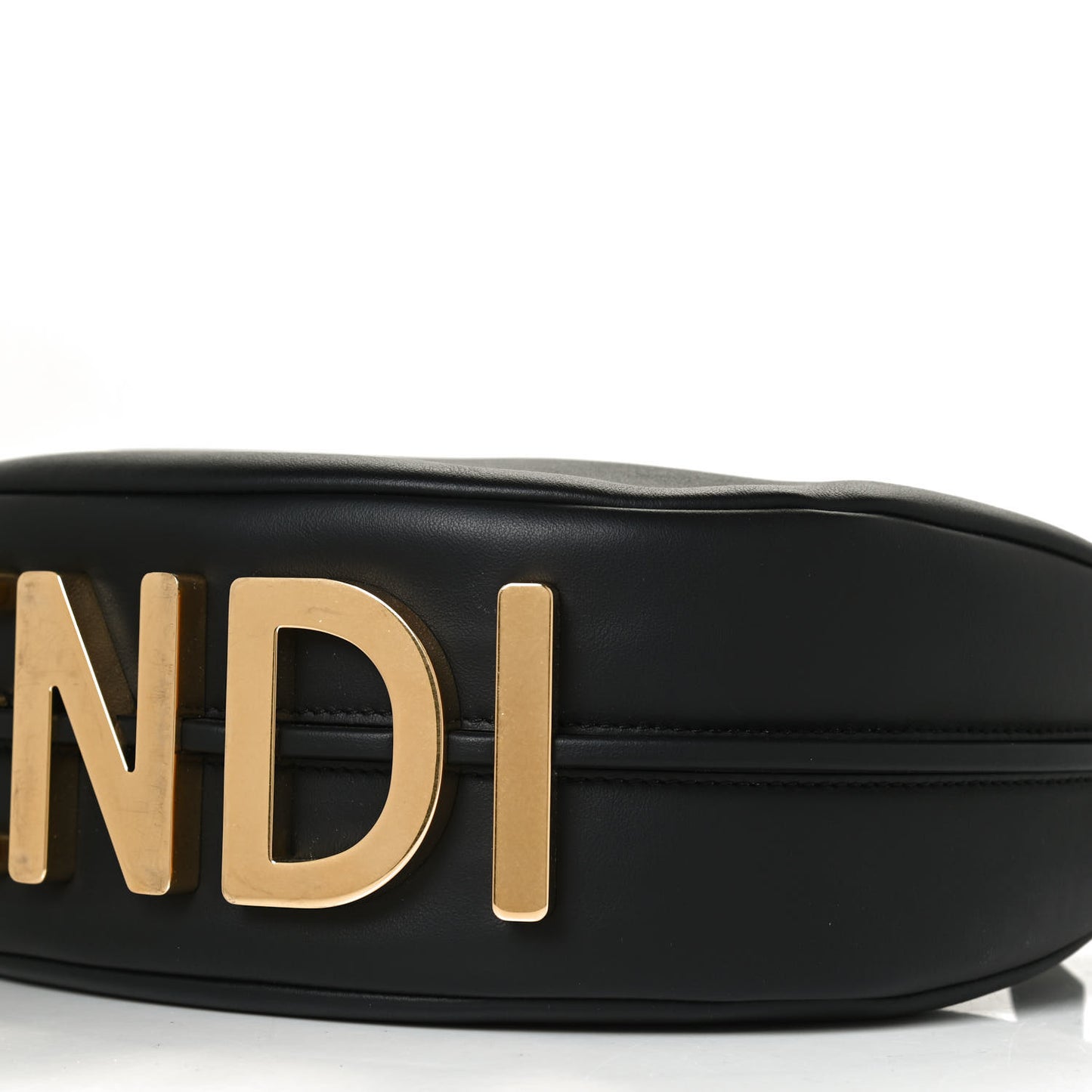 Vitello Grace Matte Small Fendigraphy Hobo Bag Black