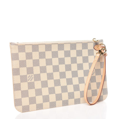 Louis Vuitton Damier Azur Neverfull MM GM Pochette 3 of 7