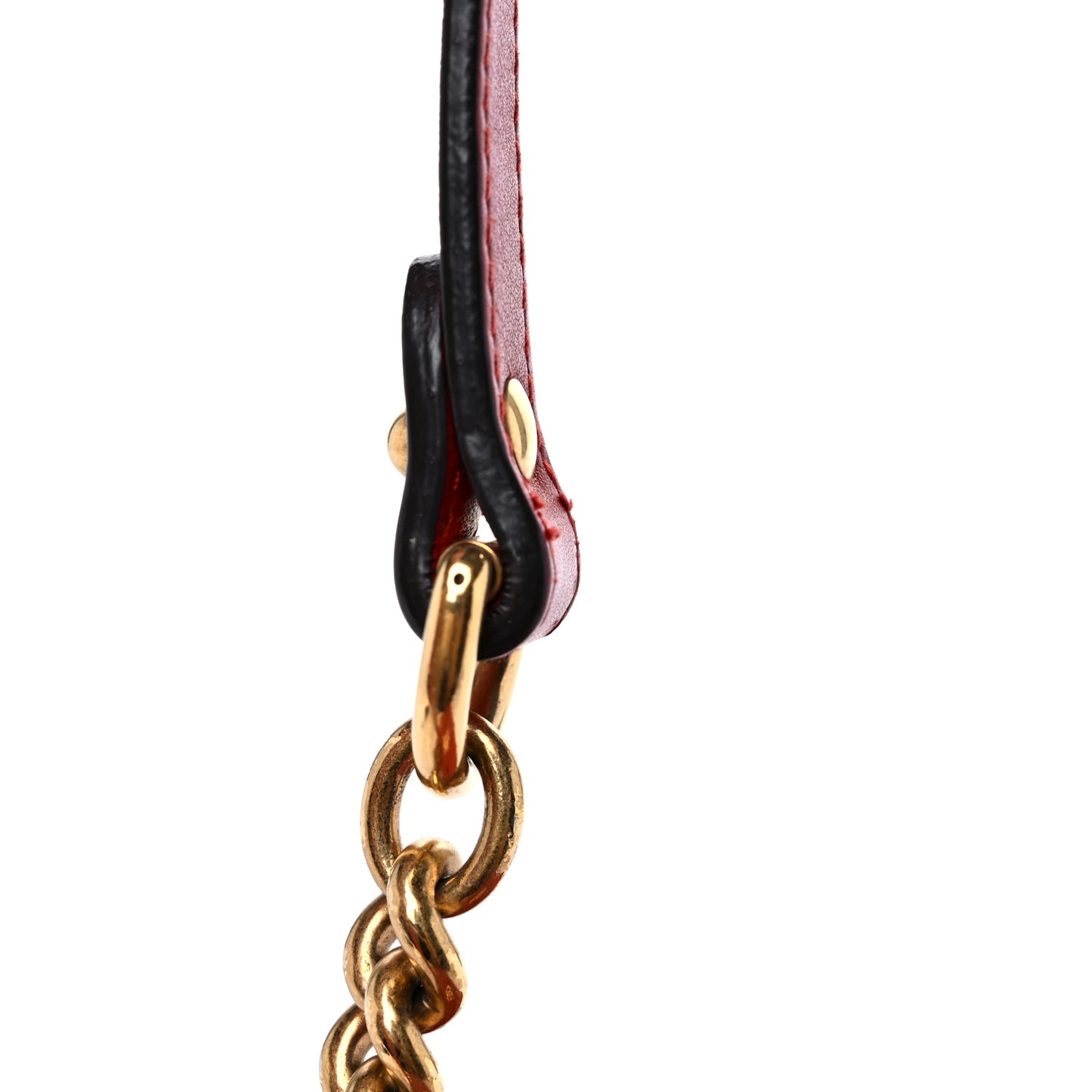 Calfskin Matelasse Small GG Marmont Shoulder Bag Hibiscus Red
