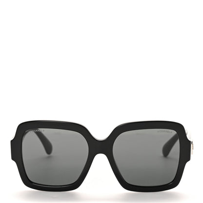 Chanel Acetate Square Heart Sunglasses 5479-A Black 2 of 7