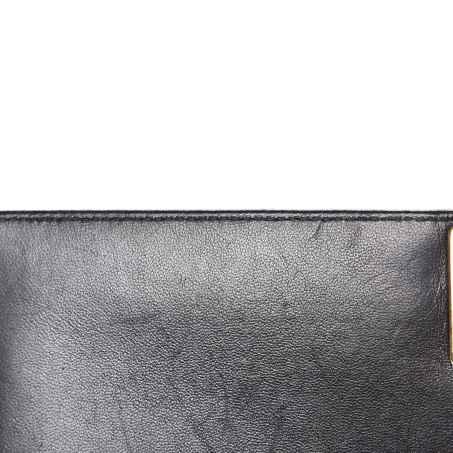 Lambskin Quilted Large Boy Flap Black
