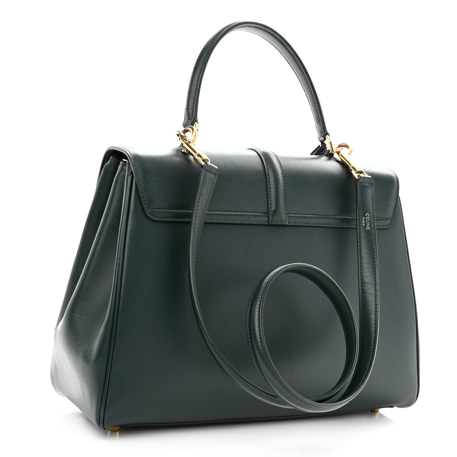 Celine Satinated Calfskin Medium 16 Top Handle Bag Amazone 3 of 13