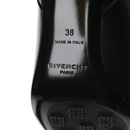 Givenchy Grained Calfskin G Cube Knee High Boots 38 Black 7 of 9