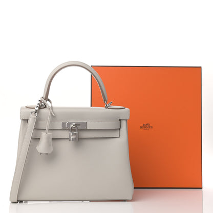 Hermes Evercolor Kelly Retourne 28 Gris Perle 11 of 11