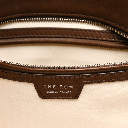 The Row Polished Saddle Calfskin Marlo 14 Deep Brown 5 of 10