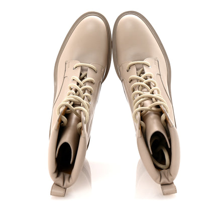 Hermes Calfskin Bridge Ankle Boots 38 Beige Grege 38 Beige Grege 2 of 9